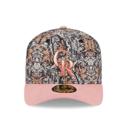 This is a Colorado Rockies Gradient Real Tree All Over Print 59FIFTY Fitted Cap 3