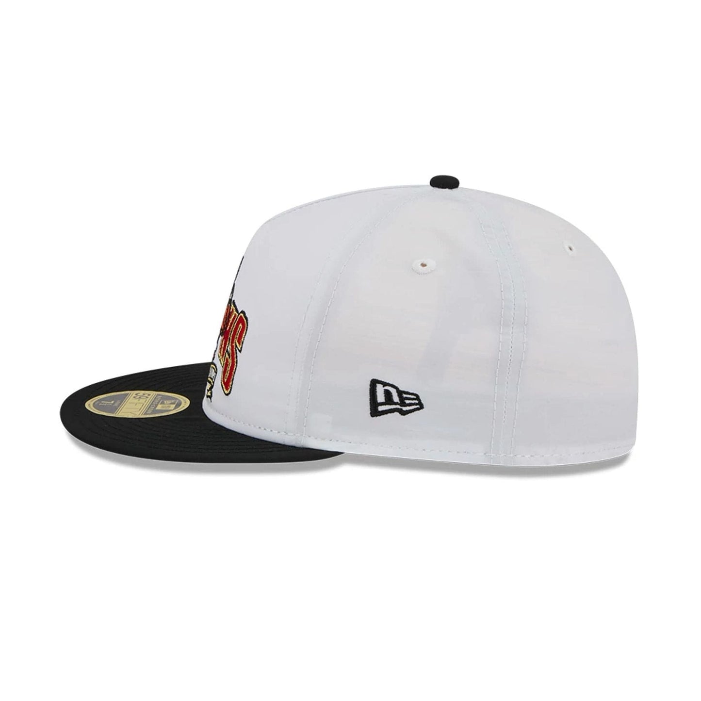 This is a Chicago Bulls NBA Champions White Retro Crown 59FIFTY Fitted Cap 5