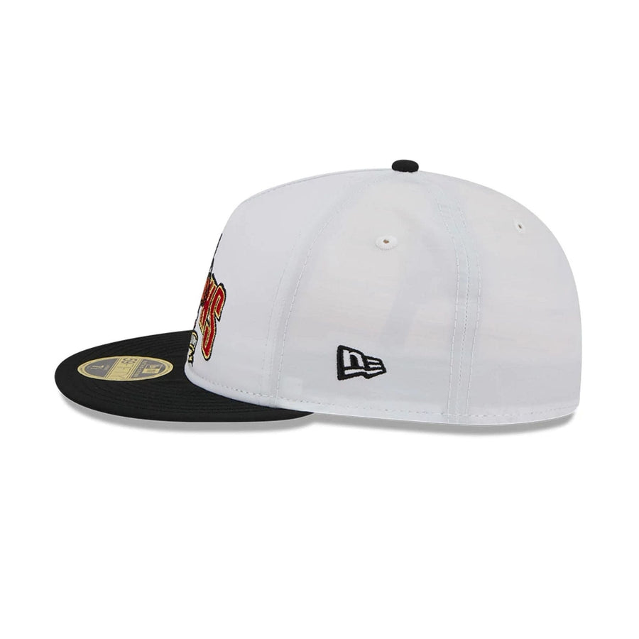 This is a Chicago Bulls NBA Champions White Retro Crown 59FIFTY Fitted Cap 5