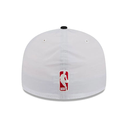 This is a Chicago Bulls NBA Champions White Retro Crown 59FIFTY Fitted Cap 7