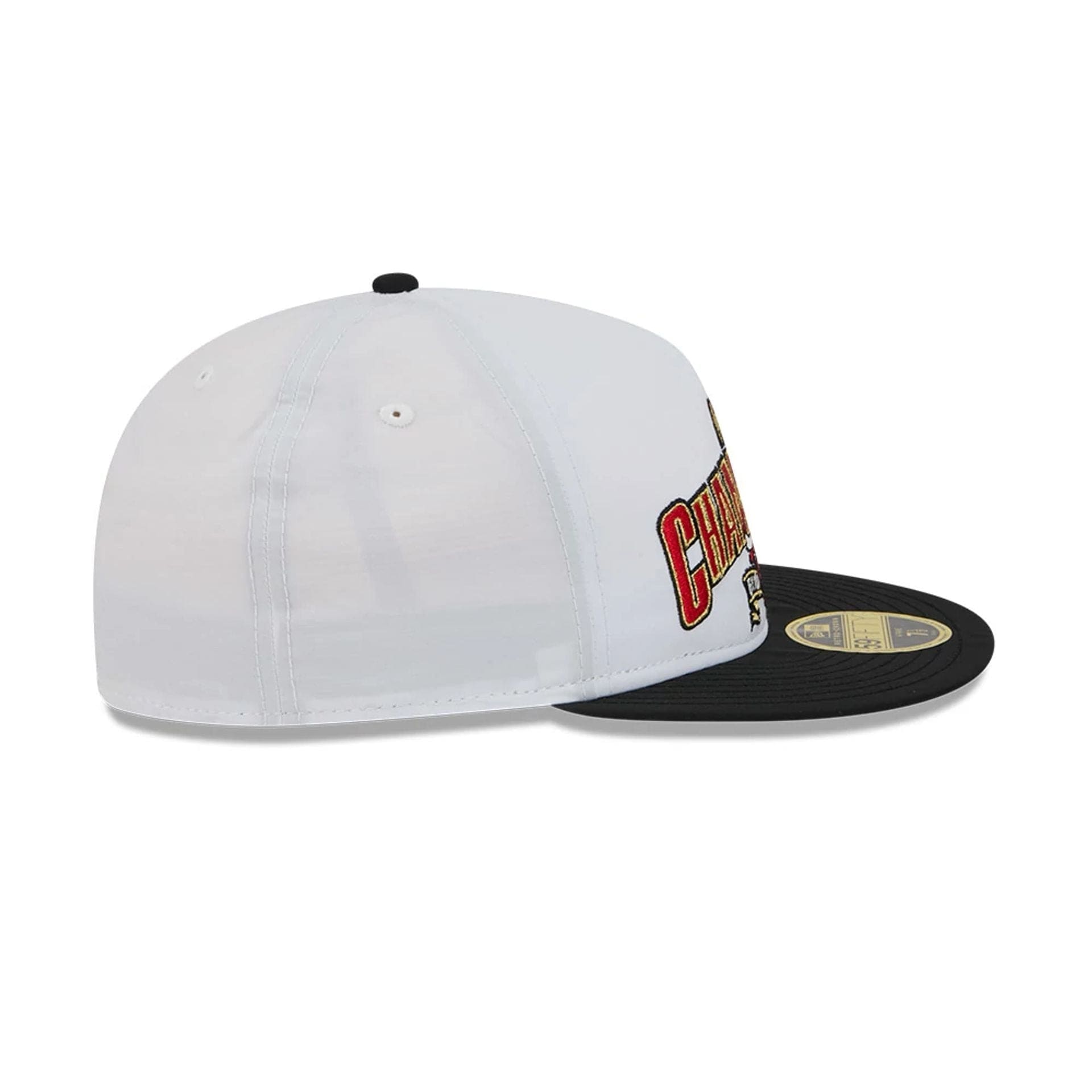 This is a Chicago Bulls NBA Champions White Retro Crown 59FIFTY Fitted Cap 6