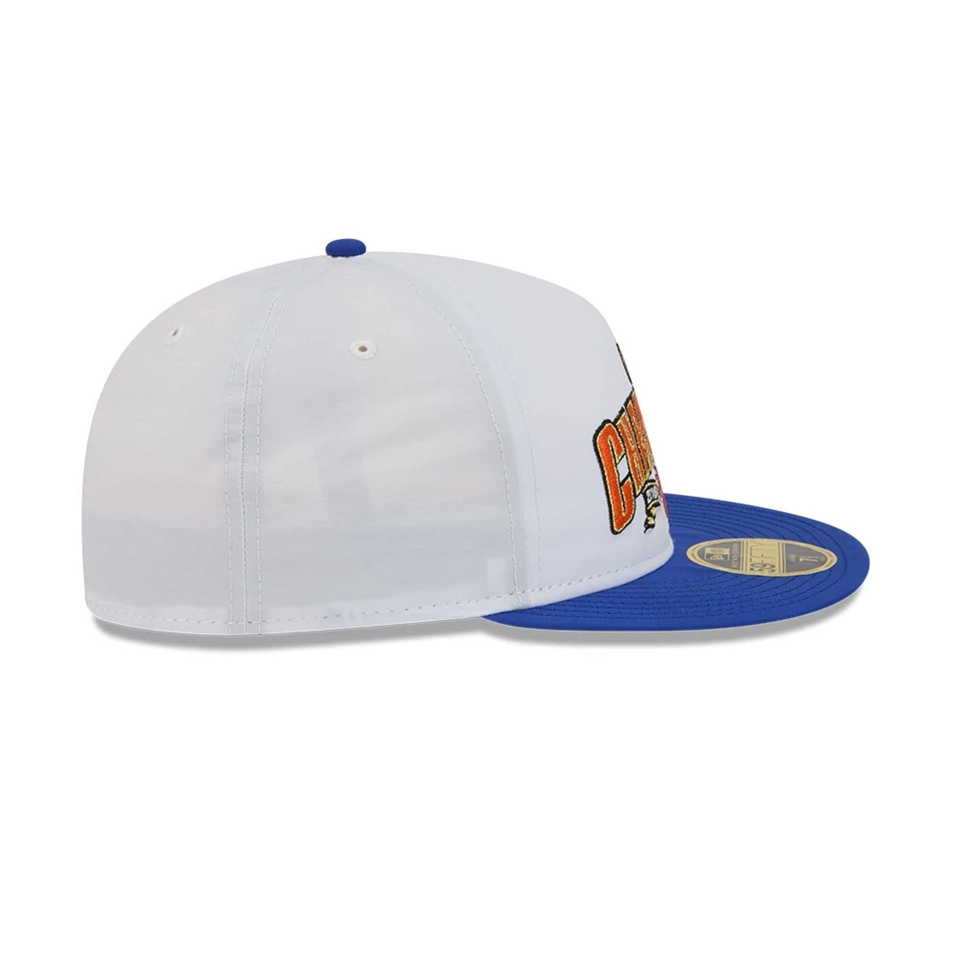 This is a New York Knicks NBA Champions White Retro Crown 59FIFTY Fitted Cap 6