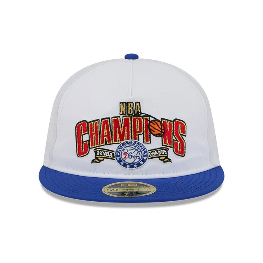 This is a Philadelphia 76ers NBA Champions White Retro Crown 59FIFTY Fitted Cap 3