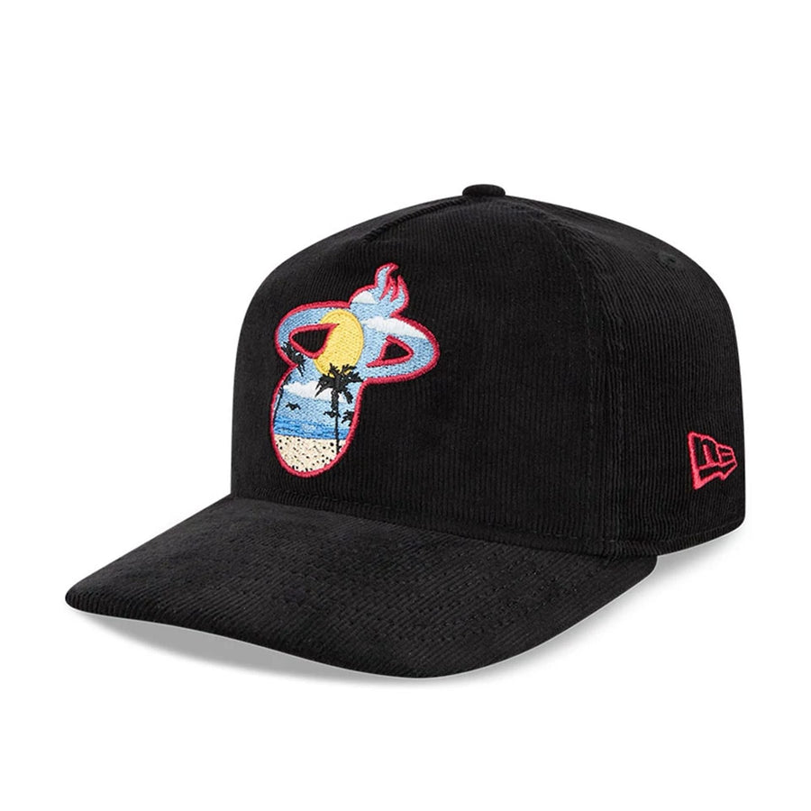 This is a Miami Heat NBA City Icon Black 19TWENTY Adjustable Cap 3