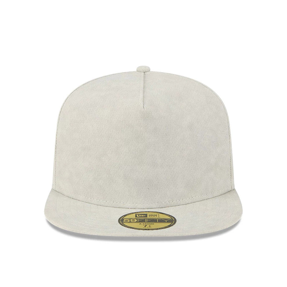 This is a New Era Light Cream 59FIFTY A-Frame Fitted Cap 2