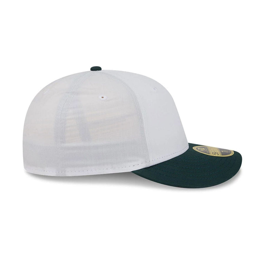 This is a New Era Open White & Dark Green Low Profile 59FIFTY Fitted Cap 5