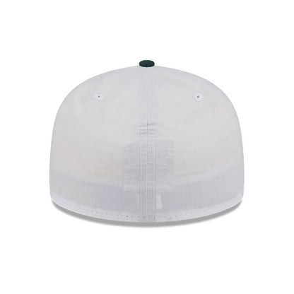 This is a New Era Open White & Dark Green Low Profile 59FIFTY Fitted Cap 6