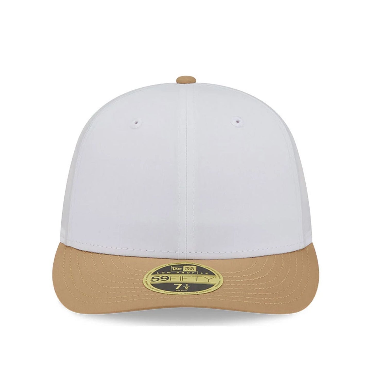 This is a New Era Open White & Beige Low Profile 59FIFTY Fitted Cap 2
