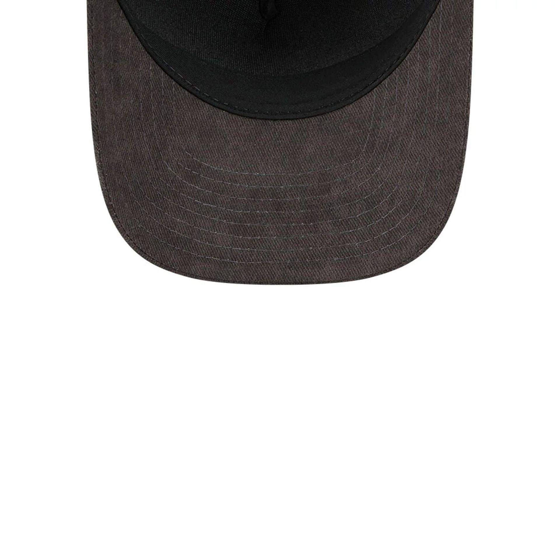 This is a New Era Black 9FORTY M-Crown A-Frame Adjustable Cap 7