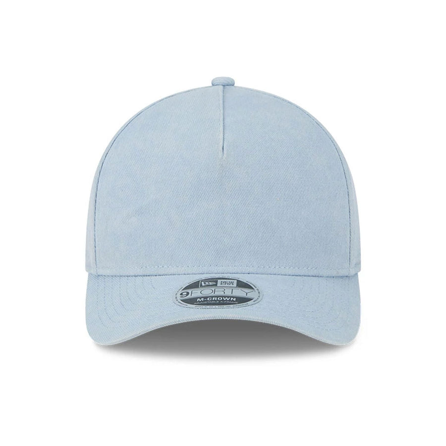 This is a New Era Pastel Blue 9FORTY M-Crown A-Frame Adjustable Cap 2