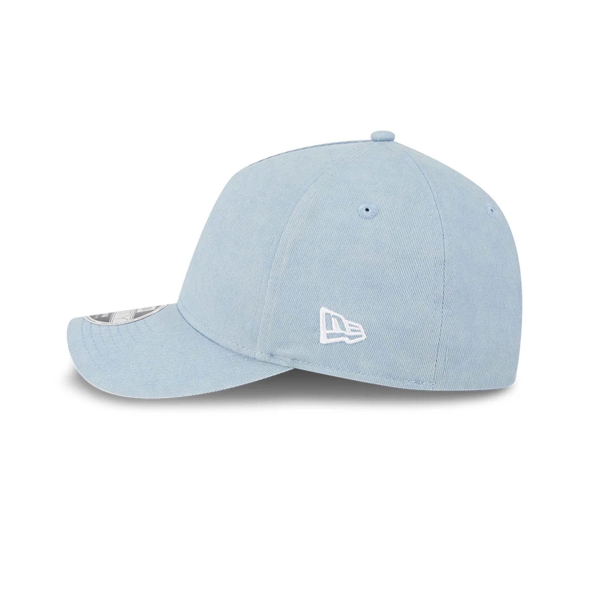 This is a New Era Pastel Blue 9FORTY M-Crown A-Frame Adjustable Cap 4