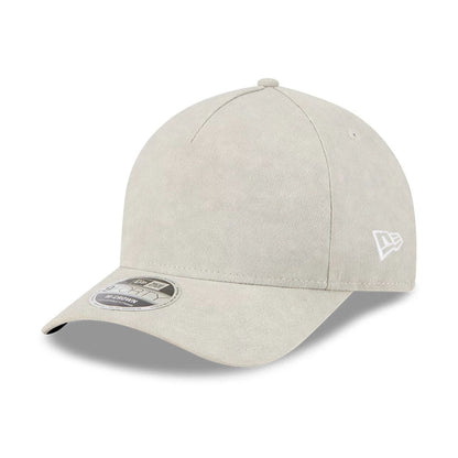 This is a New Era Light Beige 9FORTY M-Crown A-Frame Adjustable Cap 1