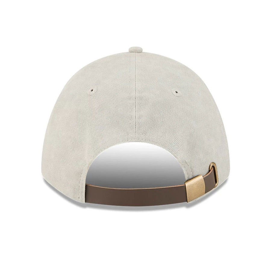 This is a New Era Light Beige 9FORTY M-Crown A-Frame Adjustable Cap 2