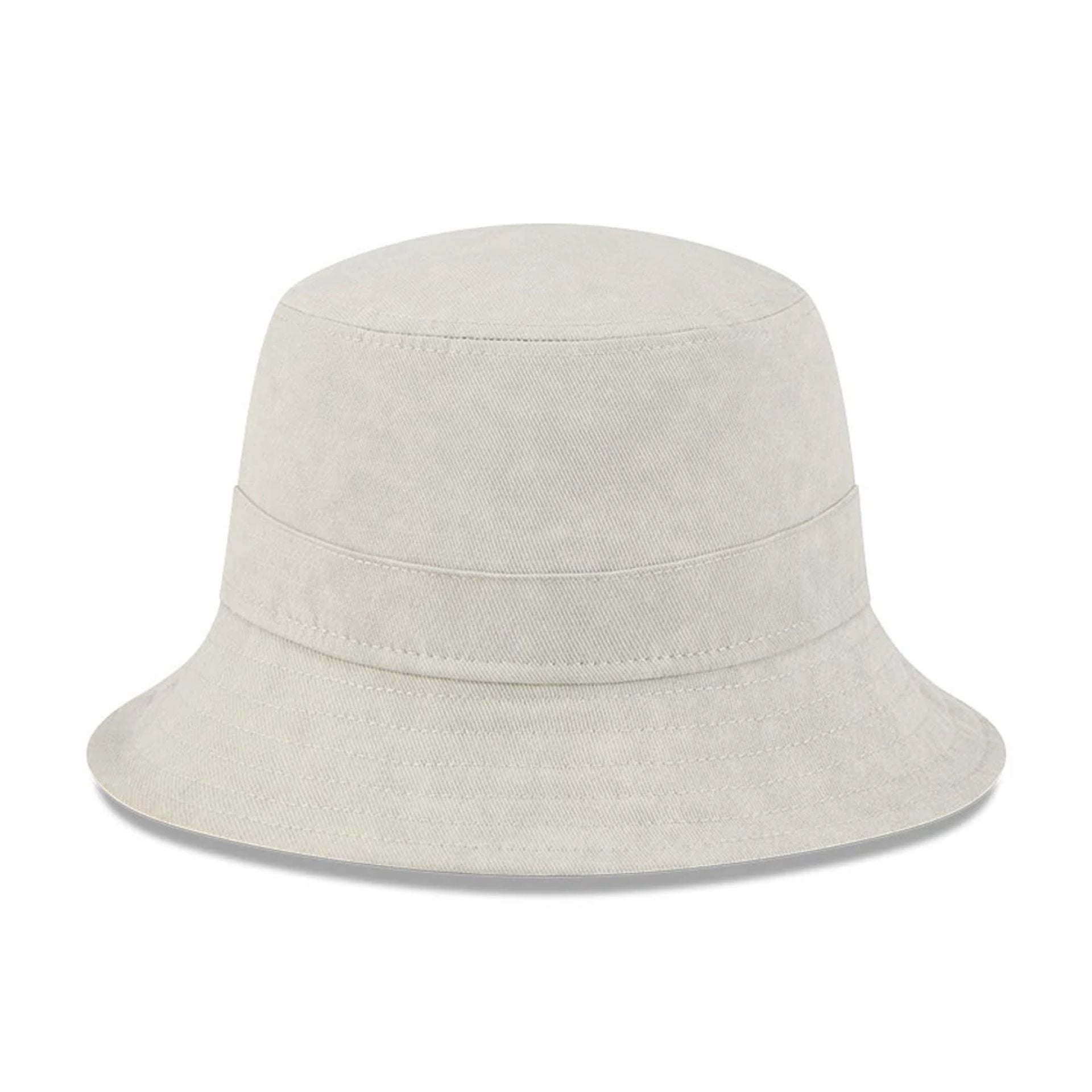 This is a New Era Light Cream Bucket Hat 5