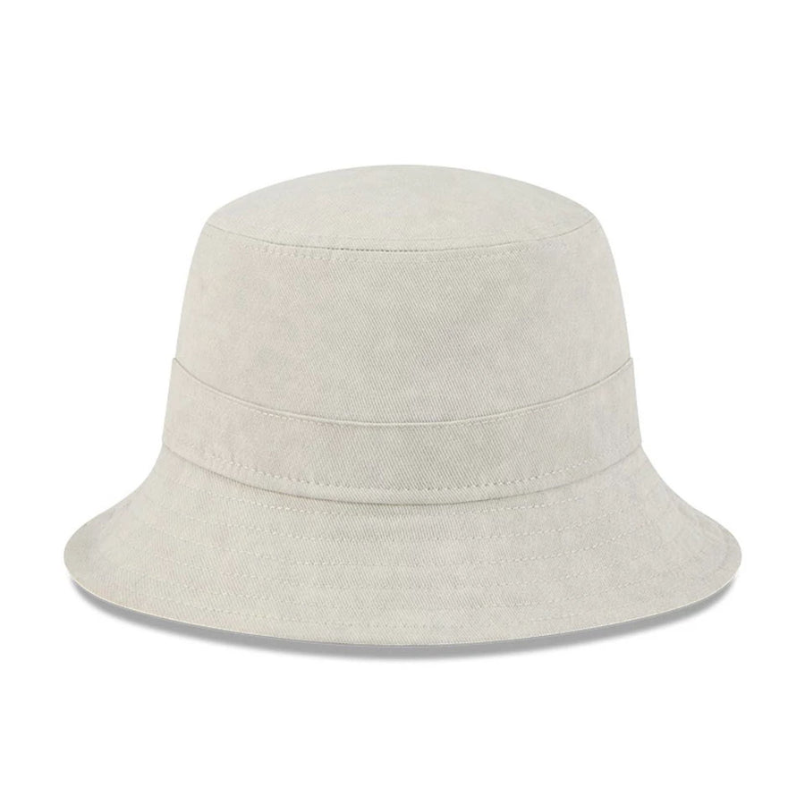 This is a New Era Light Cream Bucket Hat 5