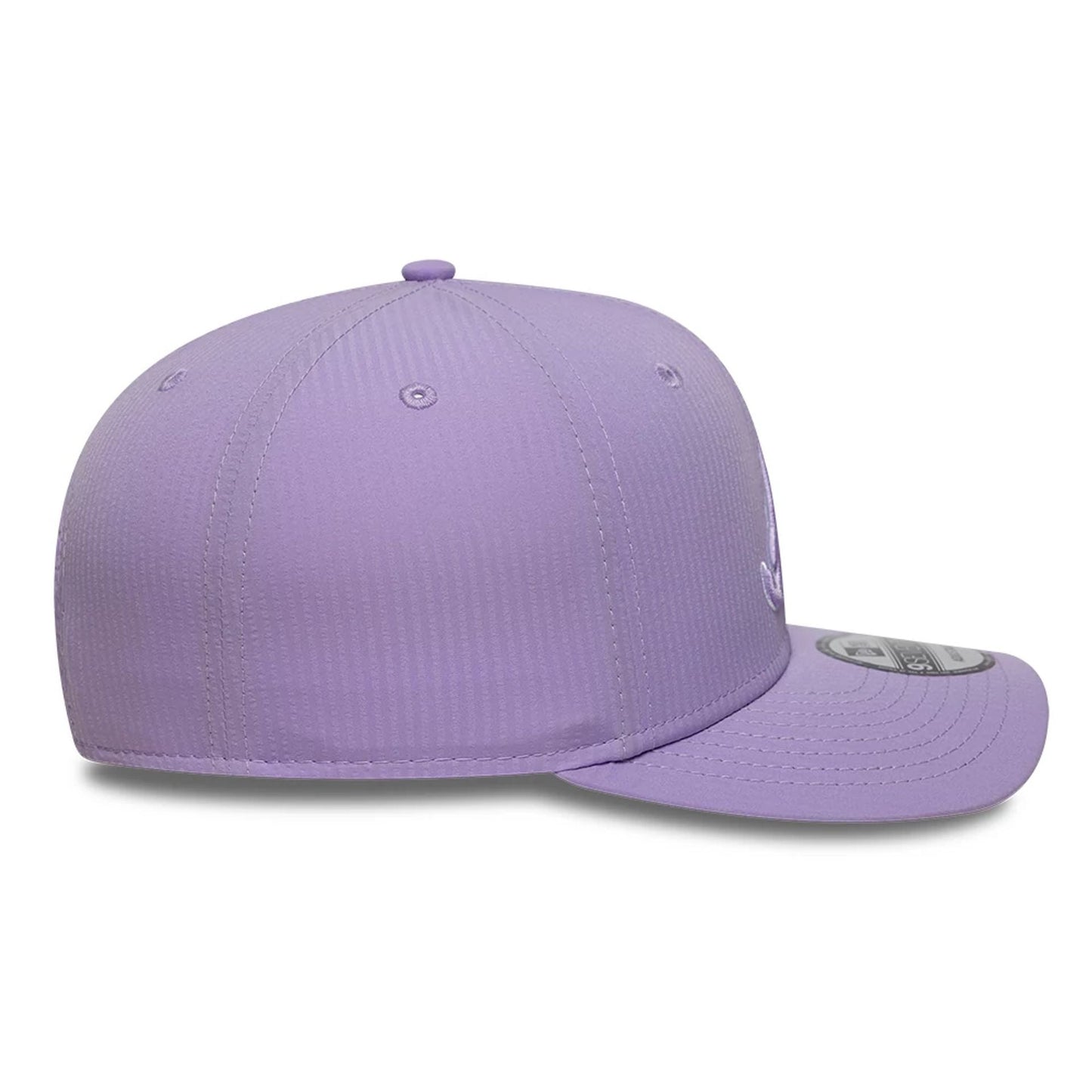 This is a Atlanta Braves Pastel Crepe Purple 9SEVENTY Stretch Snap Adjustable Cap 6