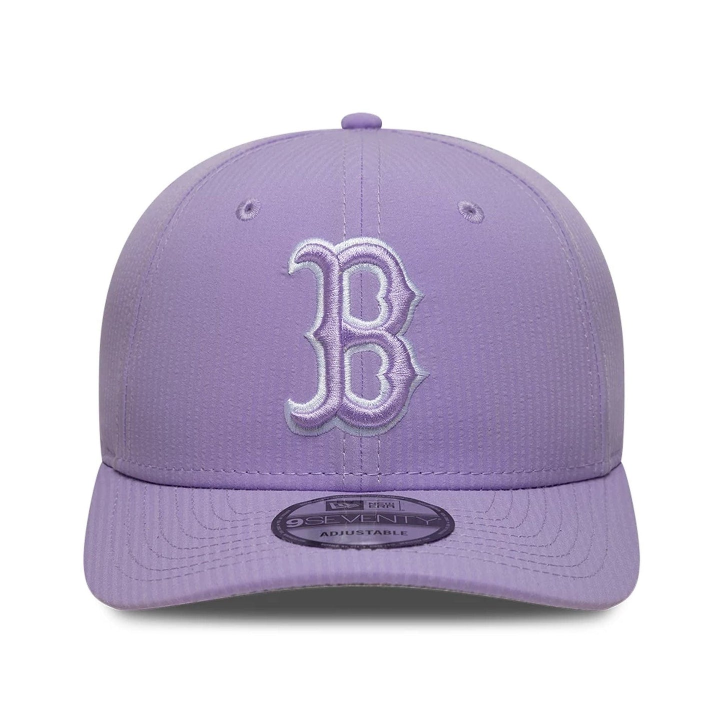 This is a Boston Red Sox Pastel Crepe Purple 9SEVENTY Stretch Snap Adjustable Cap 3