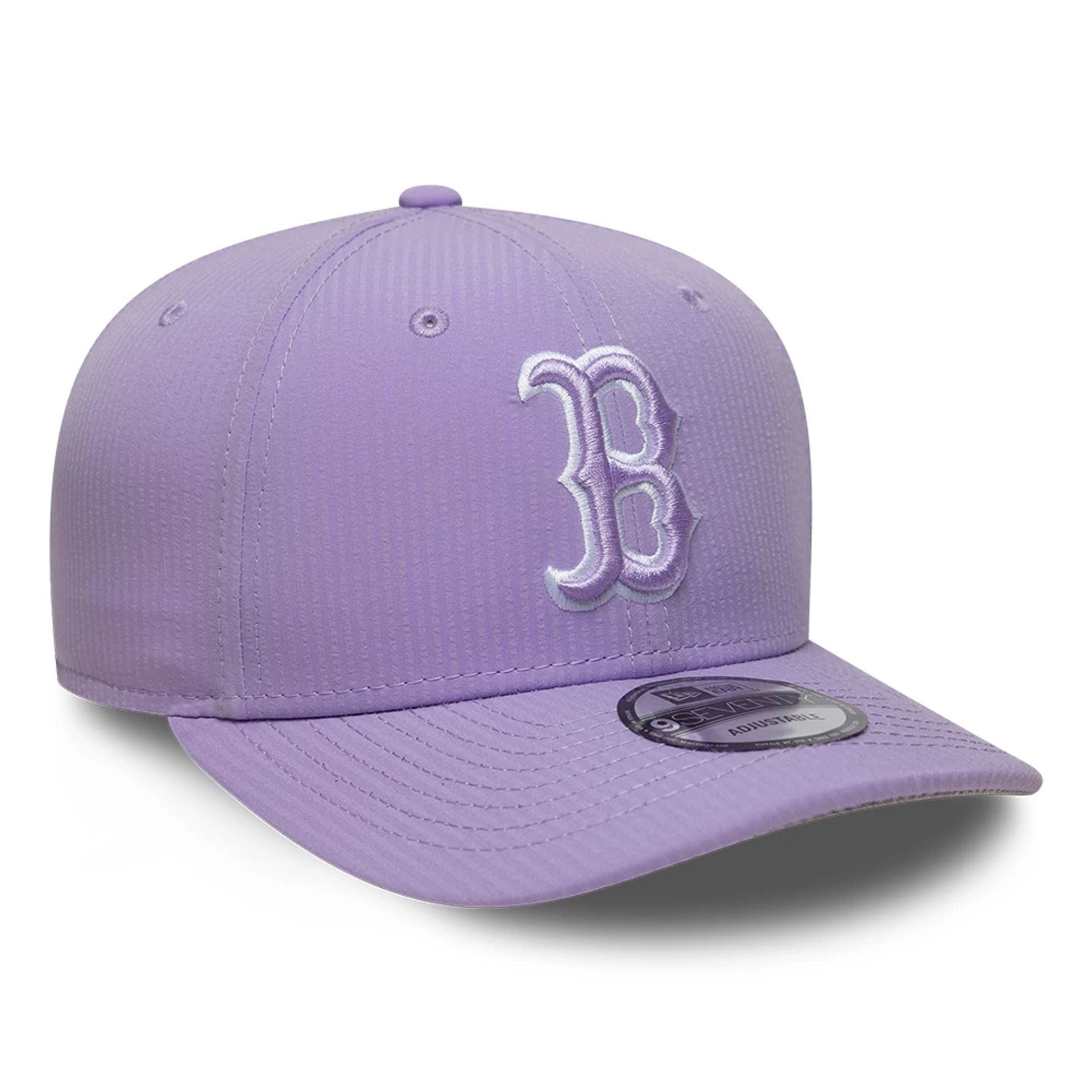 This is a Boston Red Sox Pastel Crepe Purple 9SEVENTY Stretch Snap Adjustable Cap 4