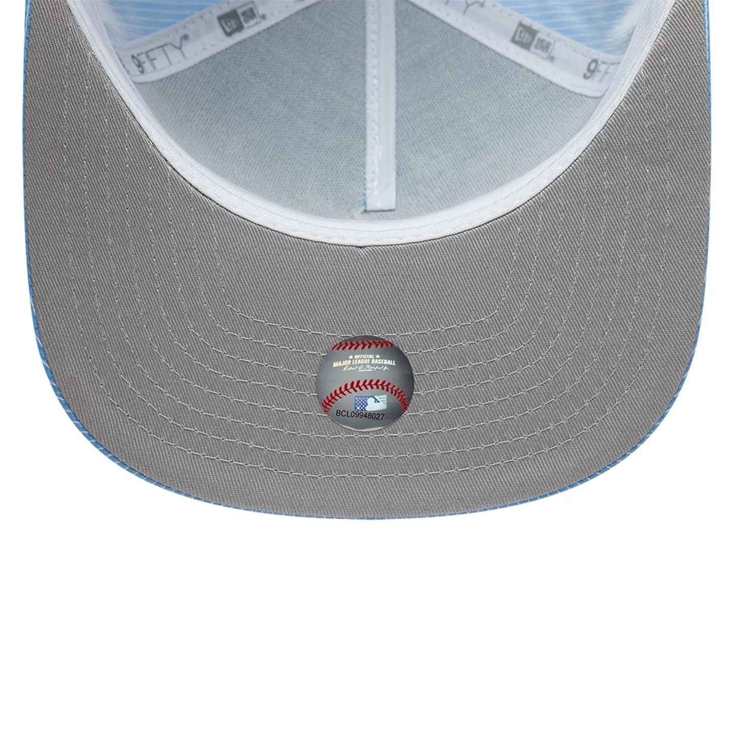 This is a Houston Astros Pinstripe Ripstop Blue 9FIFTY A-Frame Snapback Adjustable Cap 2