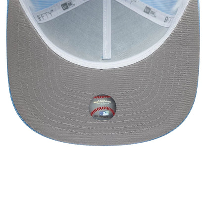 This is a Houston Astros Pinstripe Ripstop Blue 9FIFTY A-Frame Snapback Adjustable Cap 2