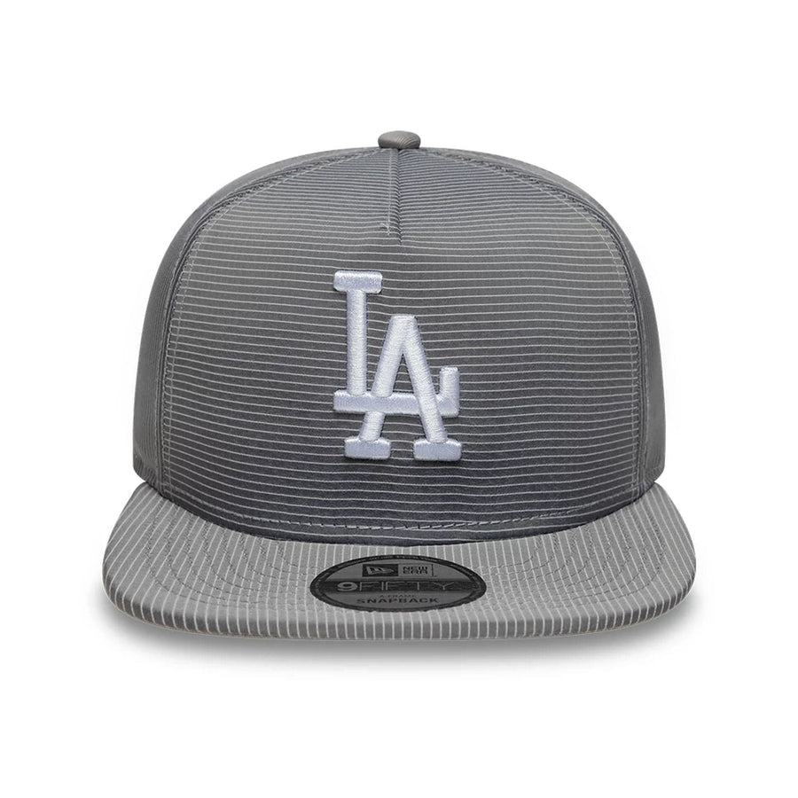 This is a LA Dodgers Pinstripe Ripstop Grey 9FIFTY A-Frame Snapback Adjustable Cap 2