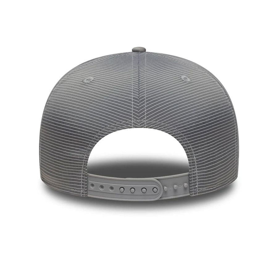 This is a LA Dodgers Pinstripe Ripstop Grey 9FIFTY A-Frame Snapback Adjustable Cap 6