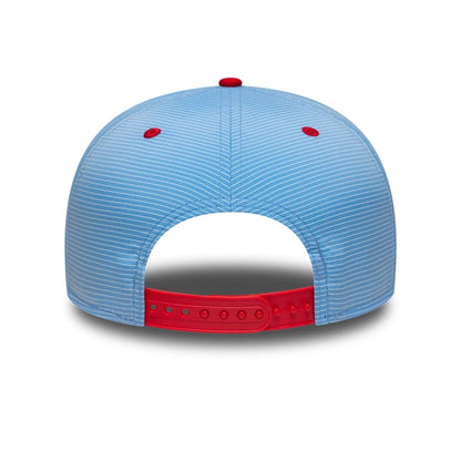 This is a Boston Red Sox Pinstripe Ripstop Blue 9FIFTY A-Frame Snapback Adjustable Cap 5