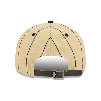 This is a Chicago Bulls Pinstripe Script Cream Retro Crown 9FIFTY Adjustable Cap 7