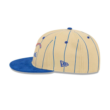 This is a New York Knicks Pinstripe Script Cream Retro Crown 9FIFTY Adjustable Cap 6