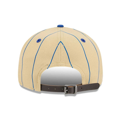 This is a New York Knicks Pinstripe Script Cream Retro Crown 9FIFTY Adjustable Cap 5