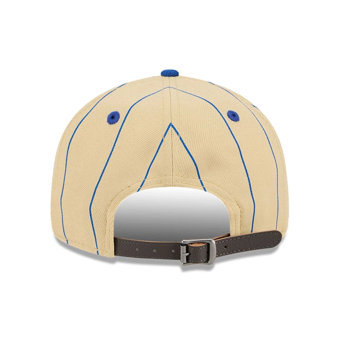 This is a Philadelphia 76ers Pinstripe Script Cream Retro Crown 9FIFTY Adjustable Cap 5