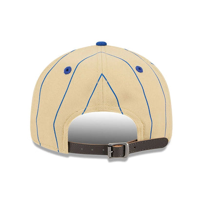 This is a Philadelphia 76ers Pinstripe Script Cream Retro Crown 9FIFTY Adjustable Cap 5