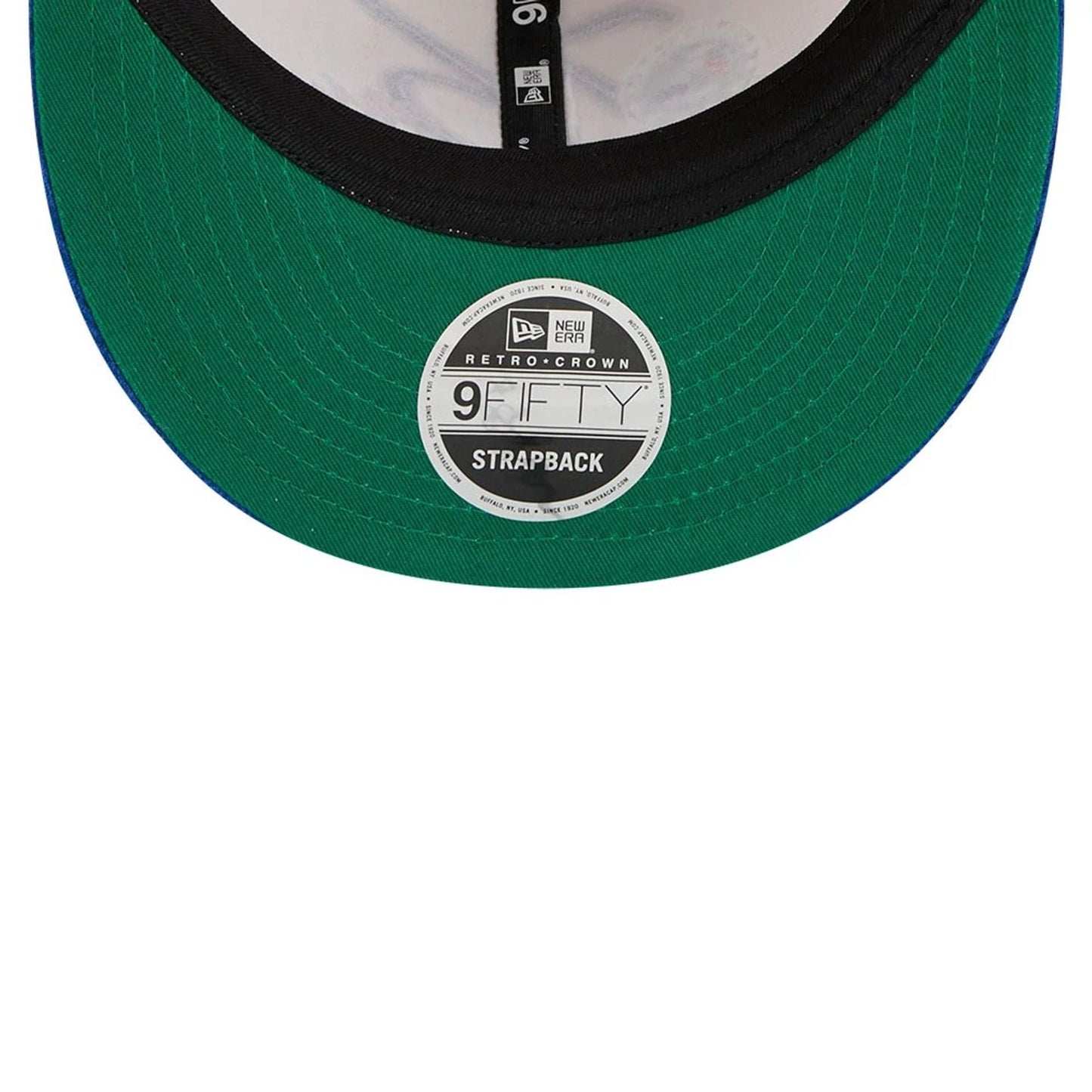 This is a Philadelphia 76ers Pinstripe Script Cream Retro Crown 9FIFTY Adjustable Cap 2