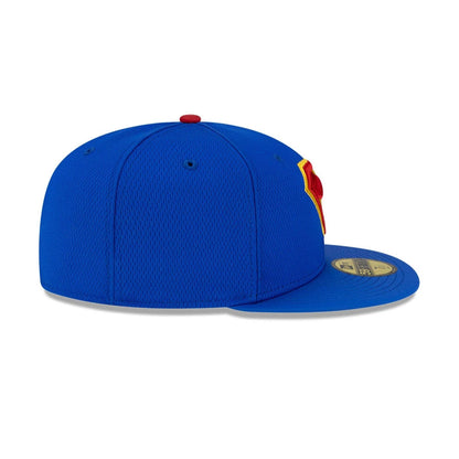 This is a Superman Bright Blue 59FIFTY Fitted Cap 6