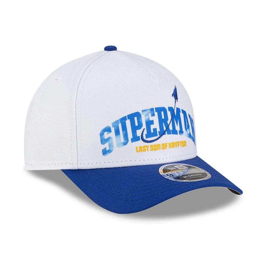 This is a Superman White 9FORTY M-Crown A-Frame Adjustable Cap 4