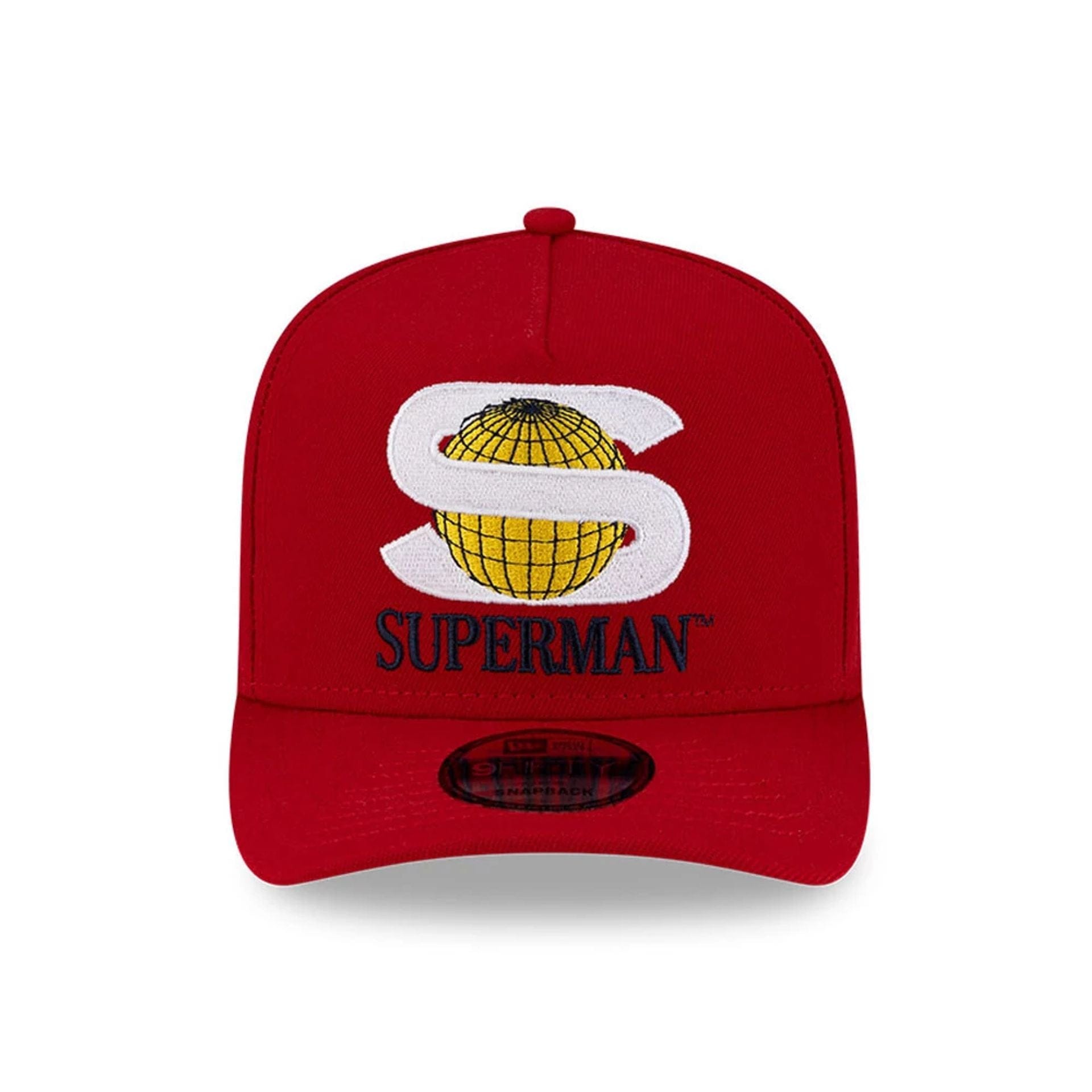 This is a Superman Red 9FIFTY A-Frame Snapback Adjustable Cap 3