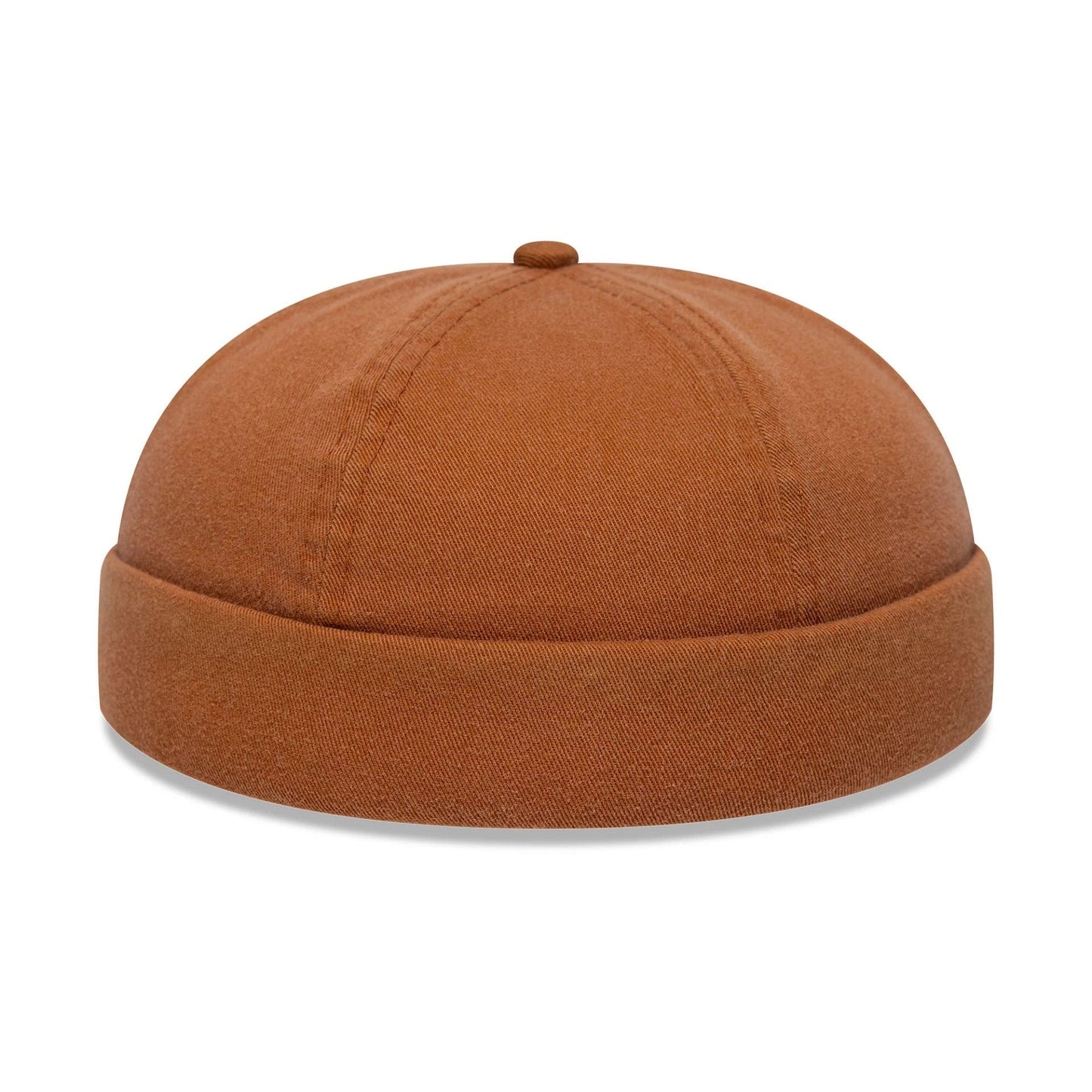 This is a New Era Washed Cotton Brown Docker Adjustable Hat 5