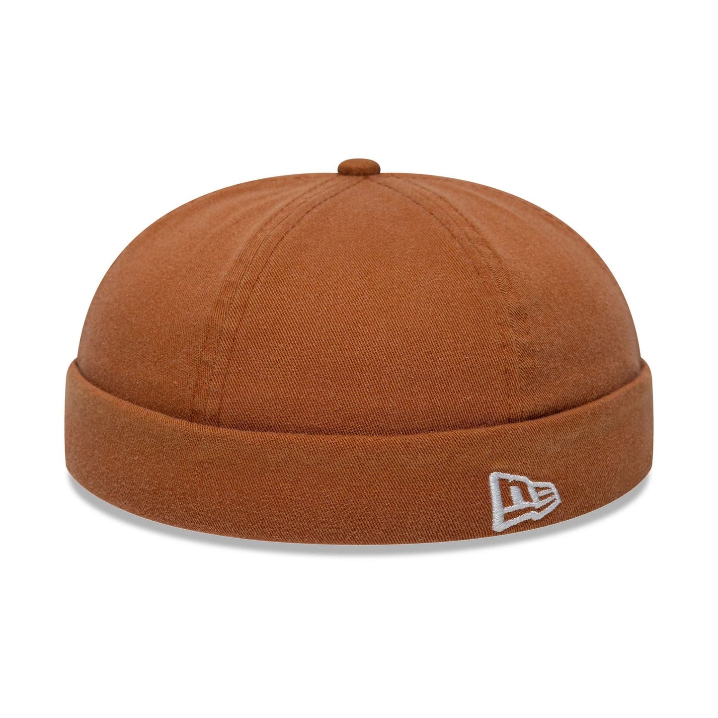 This is a New Era Washed Cotton Brown Docker Adjustable Hat 3