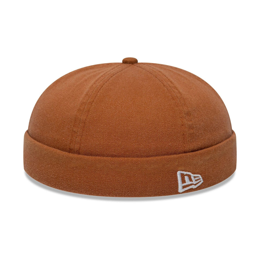 This is a New Era Washed Cotton Brown Docker Adjustable Hat 3