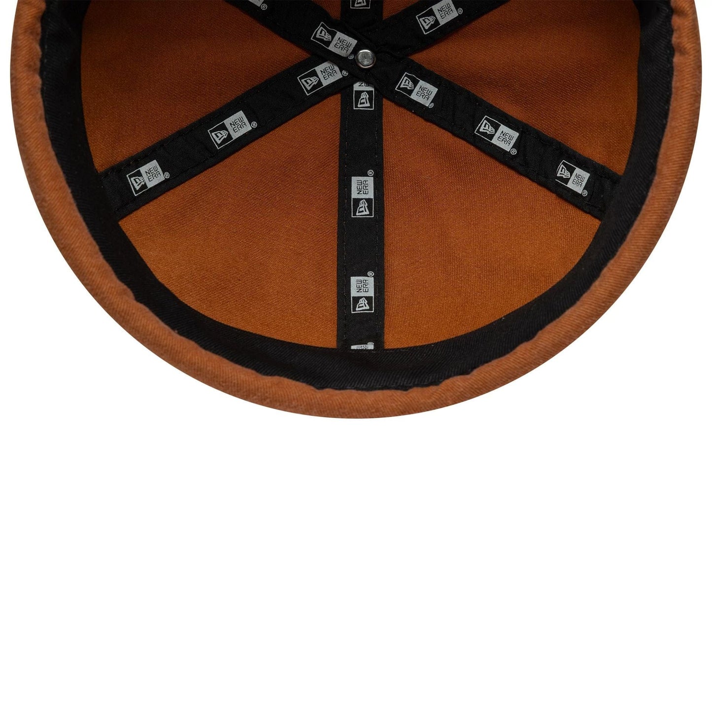 This is a New Era Washed Cotton Brown Docker Adjustable Hat 4