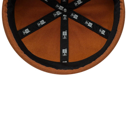 This is a New Era Washed Cotton Brown Docker Adjustable Hat 4