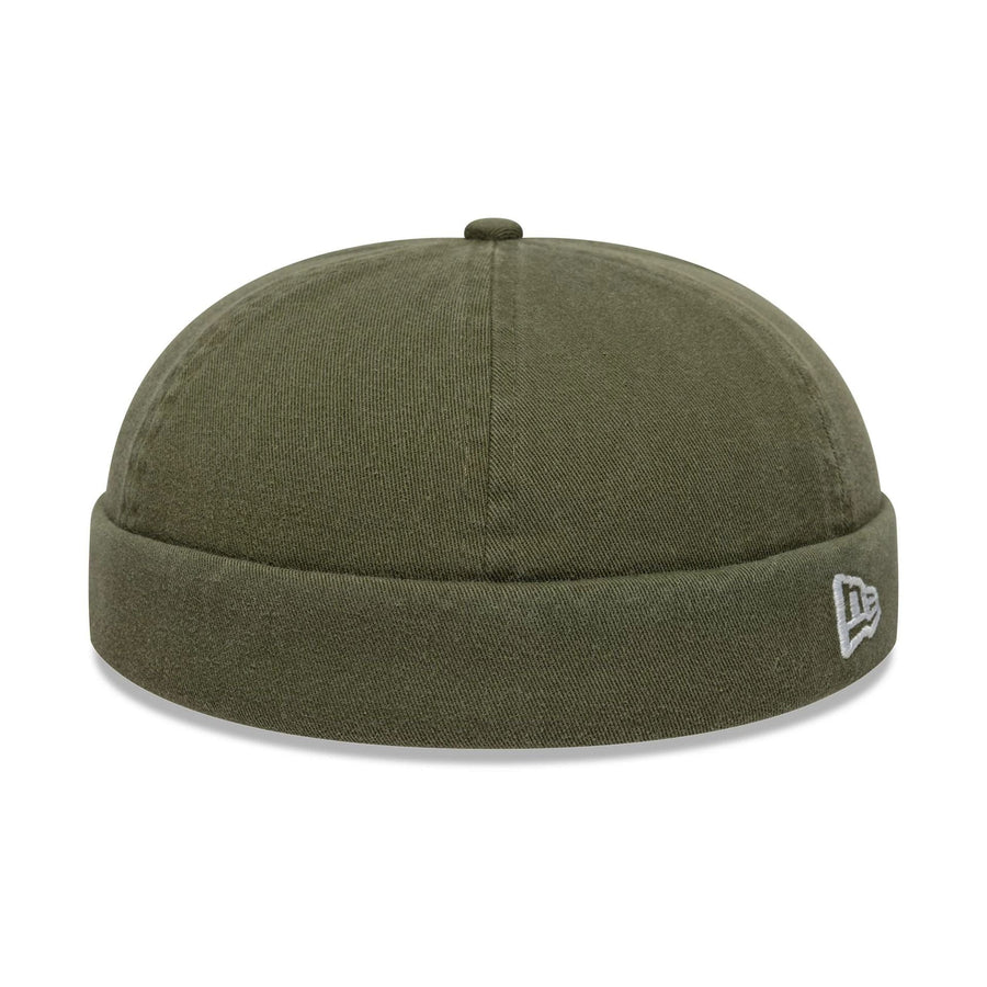 This is a New Era Washed Cotton Green Docker Adjustable Hat 1