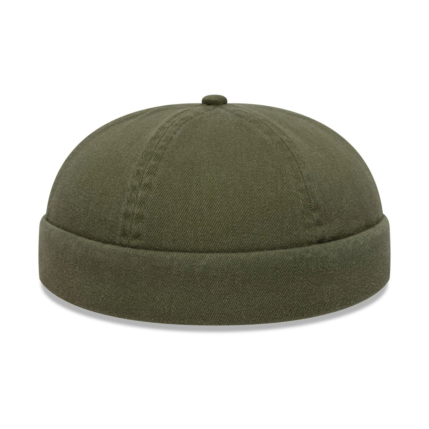 This is a New Era Washed Cotton Green Docker Adjustable Hat 5