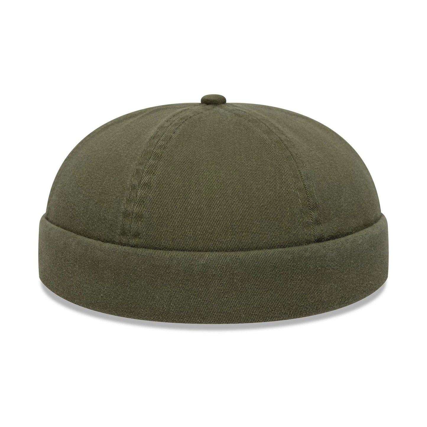 This is a New Era Washed Cotton Green Docker Adjustable Hat 5