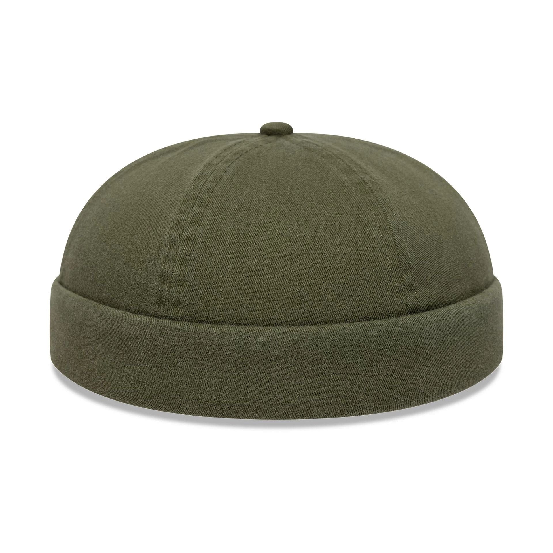 This is a New Era Washed Cotton Green Docker Adjustable Hat 5