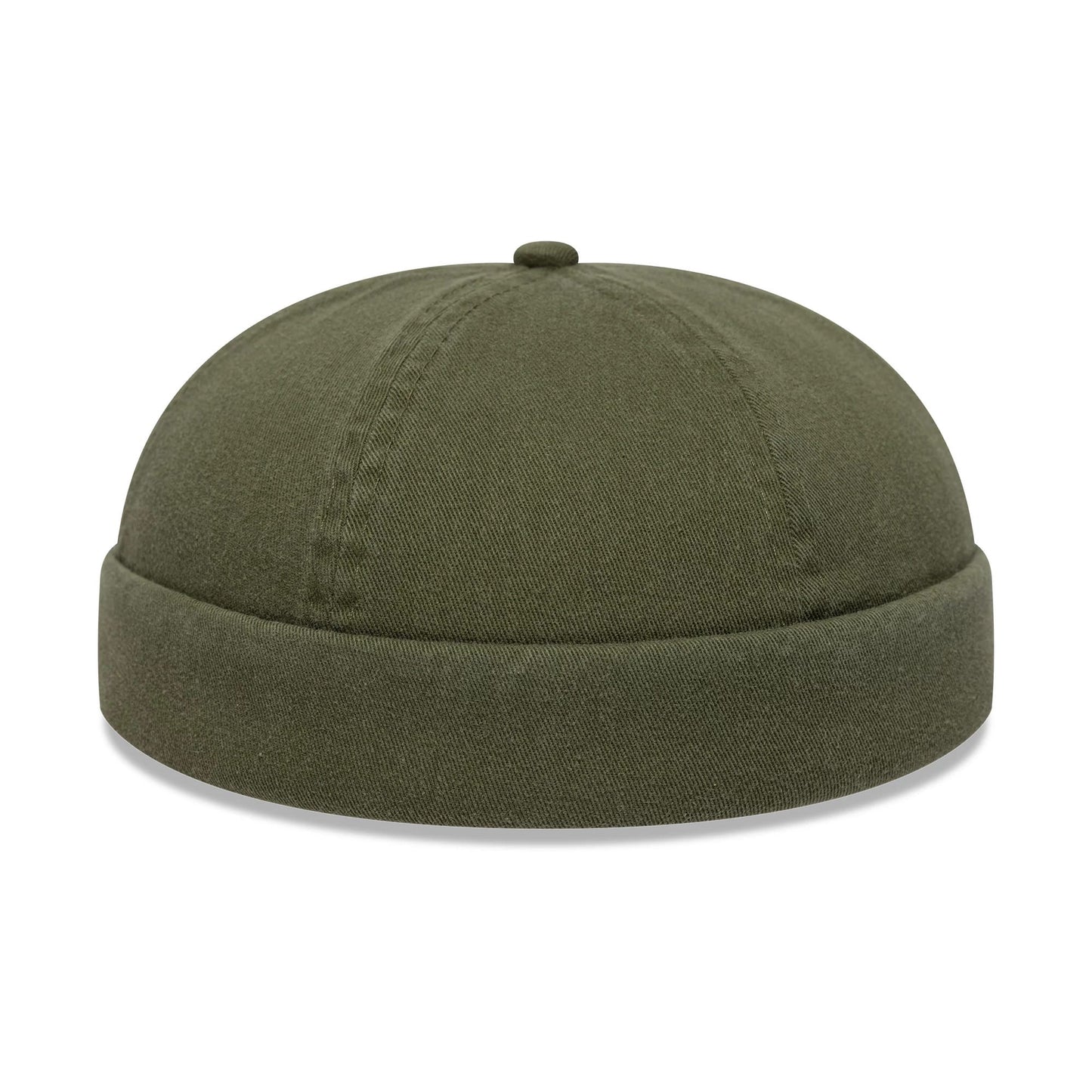 This is a New Era Washed Cotton Green Docker Adjustable Hat 5