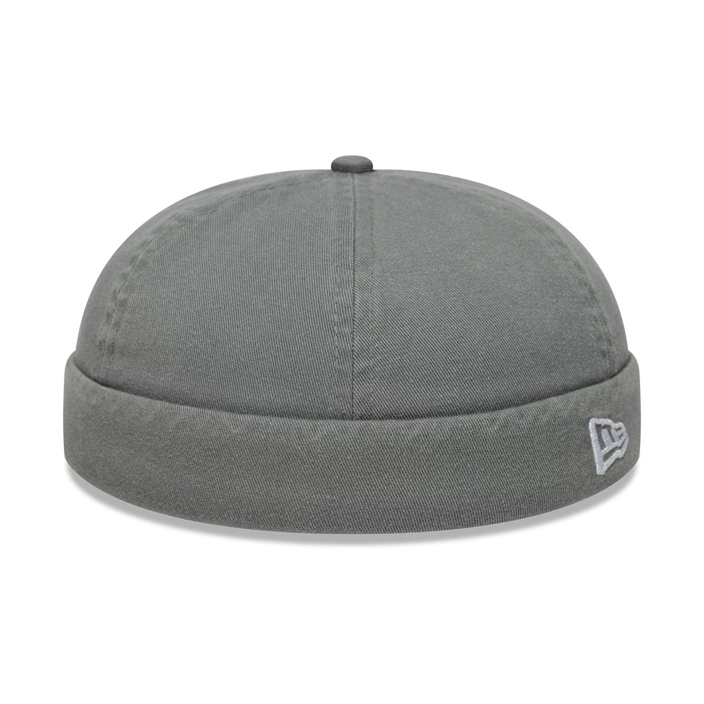 This is a New Era Washed Cotton Grey Docker Adjustable Hat 1
