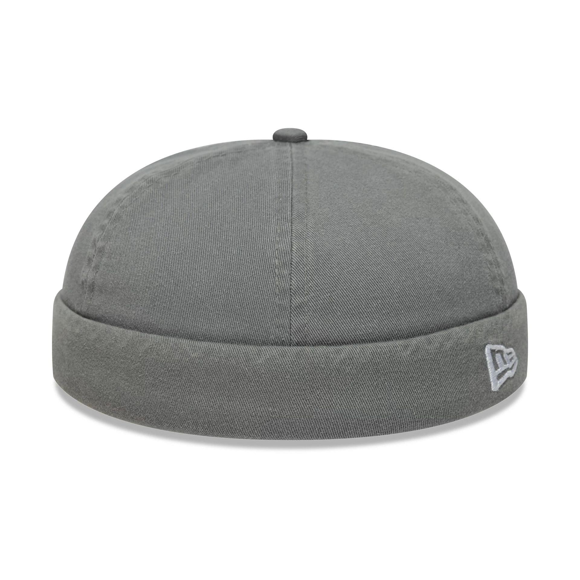 This is a New Era Washed Cotton Grey Docker Adjustable Hat 1