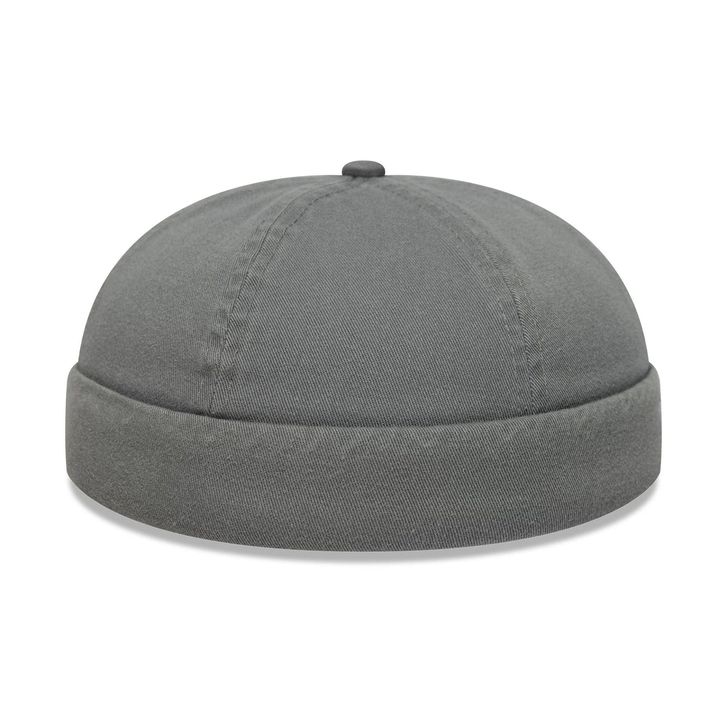 This is a New Era Washed Cotton Grey Docker Adjustable Hat 5