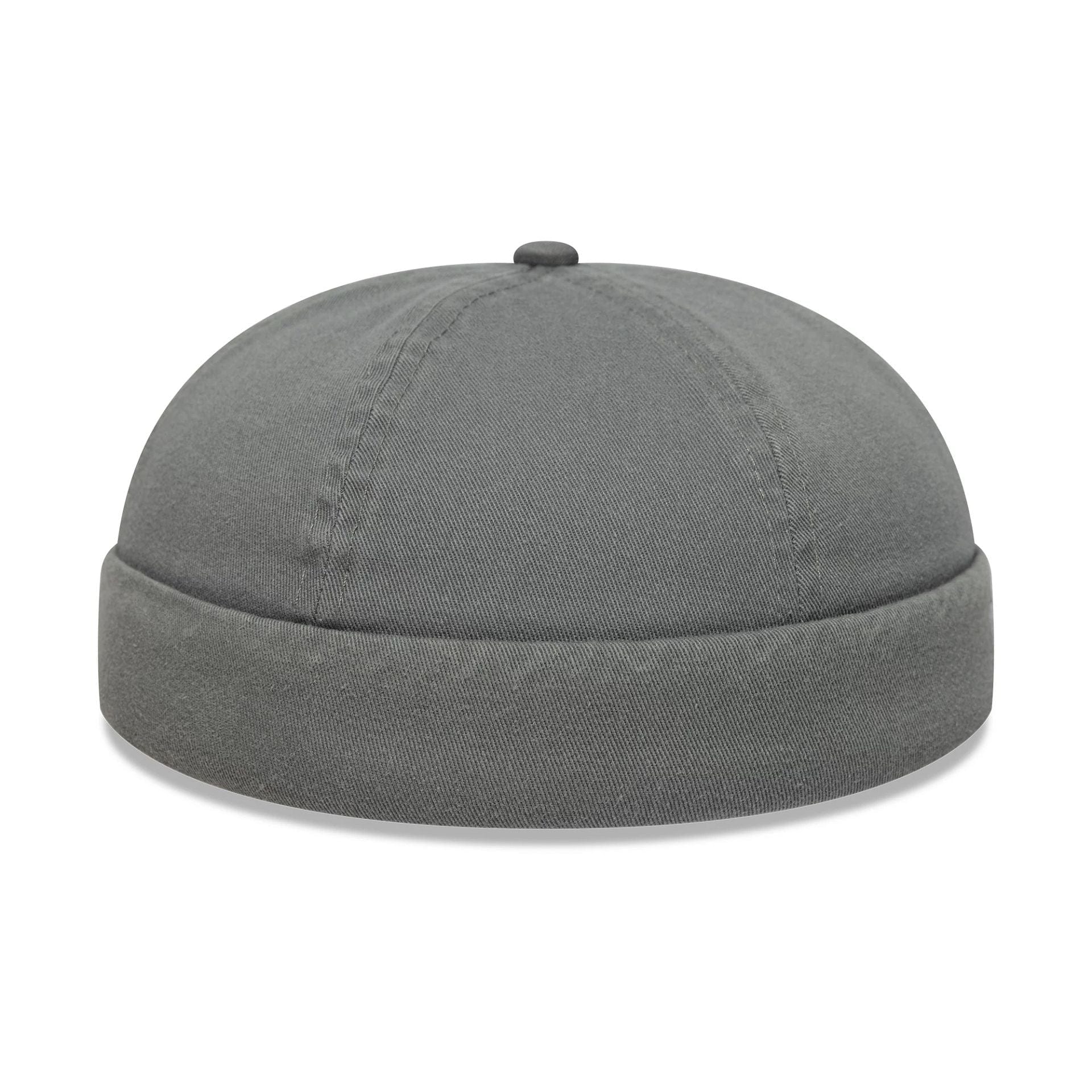 This is a New Era Washed Cotton Grey Docker Adjustable Hat 5